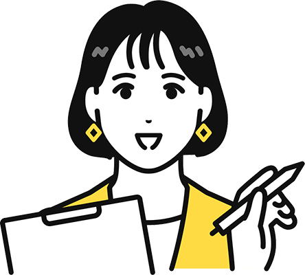 講座資料を説明する人のイラスト